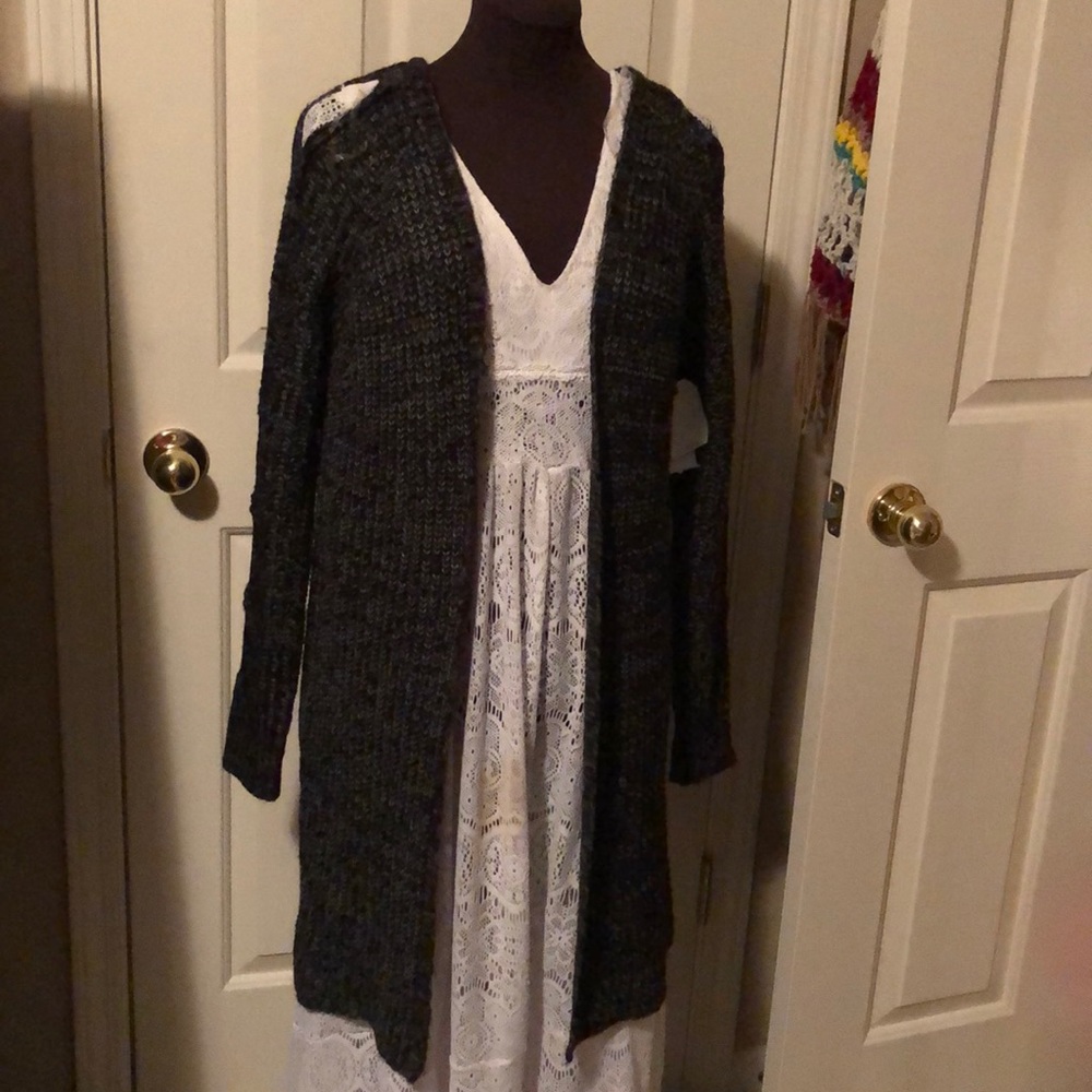 Black and grey cardigan